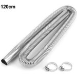 Tuyau d'�chappement de chauffage d'air, tuyau d'a�ration de gaz de stationnement en acier inoxydable ...