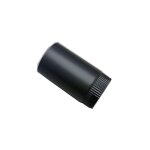 Poujoulat - tuyau emaille noir mat 0. 5ml 130
