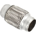 Tuyau flexible d'�chappement en acier inoxydable, 38x102mm, 1. 5x4 pouces, tube de r�paration � joint ...
