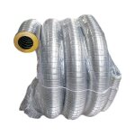 Tuyau flexible isol  double paroi acier inoxydable aisi 316l d. 80