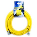 Tuyau gaz 4 m 1 / 2  dn12 mm. ff en inox conforme a la norme en 15266 pour table de cuisson / cuisine ...