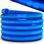Tillvex tuyau de piscine bleu - 6m / 38mm flexible avec manchons pour bassin tuyau solaire pour piscines ...
