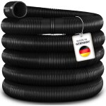 Tillvex tuyau de piscine noir - 6m / 38mm flexible avec manchons pour bassin tuyau solaire pour piscines ...
