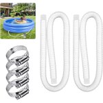 Tuyau de rechange pour piscine de 1, 25 po de diamtre pour piscines hors terre, piscine avec pince mtallique ...