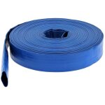 Huggy tuyaux ? tuyau de pompe plat 32 mm (1 1 / 4'') bleu ? longueur 50 m�tres ? r�sistant aux uv et ...