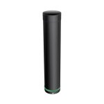 Joncoux rallonge tlescopique pour tuyau apollo - simple paroi en acier - email 0. 7mm - noire - 80 ...