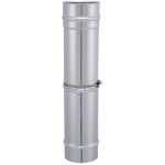 Joncoux - tuyau tyral inox 304 - diam. 180 - elment rglable de 355  555 mm