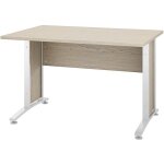 Bureau de travail en ch�ne blanc cm 120 x 80 x 74 h
