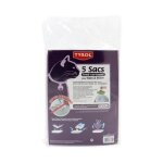 Les tendances - tyrol lot de 5 sac pour bac a litiere - fond cartonne - resiste aux griffes - 44 x 30 ...