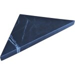 U - tile - etagre d'angle en rsine imitation marbre - 24 x 24 cm x 2, 4 cm d'paisseur - noir