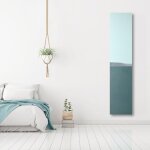 U - tile - radiateur lectrique graph - coloris mixte vert d'eau - 800 watts - 180 x 40 cm vertical