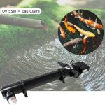 U. v ( ultra violet ) 55w, strilisateur - clarificateur bassin de jardin de 20  35 m - noir