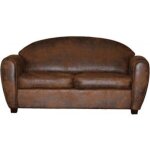 Ub design - canap� lit werner canap� 3 places convertible marron 140 cm