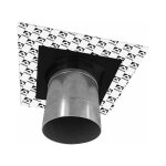 Ubbink - manchon d'�tanch�it� des pare - vapeur (80 / 200 mm) - diam�tre 80 / 200 mm - noir