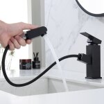 Ubeegol - robinet salle de bain avec douchette extractible mitigeur de lavabo avec un jet mitigeur salle ... Ubeegol - robinet salle de bain avec douchette extractible mitigeur de lavabo avec un jet mitigeur salle ...