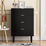 Uev commode, meuble de rangement avec 4 tiroirs, plafond couleur marbr�, scandinave, commode chambre ...