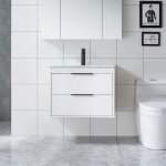 Torana - uev meuble sous lavabo suspendu 60cm, avec lavabo en céramique, robinet, 2 grands tiroirs, meuble ... Torana - uev meuble sous lavabo suspendu 60cm, avec lavabo en céramique, robinet, 2 grands tiroirs, meuble ...
