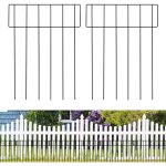 Paquet de 10 cltures pour animaux, clture de jardin dcorative, fil d'acier inoxydable, clture de ...