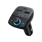 Transmetteur fm mp3 bluetooth 5. 0 chargeur voiture 3x usb tf microsd noir
