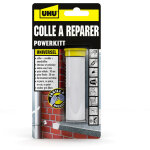 Uhu - colle  rparer powerkitt universel - pte poxy 2 composants pour coller, combler, tanchifier, ...