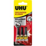 Uhu - sekundenkleber blitzschnell minis fl�ssig 3x 1g