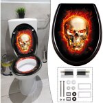 Uisebrt abattant wc avec frein de chute - abattant de wc avec abaissement lente ? diff�rents motifs au ...