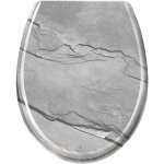 Uisebrt abattant wc frein de chute soft close - finition de haute qualit� - fixation facile - marbre ...