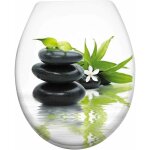 Abattant wc frein de chute soft close - finition de haute qualit� - fixation facile - pierres - 45, 5 ...