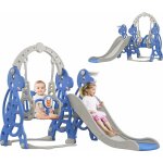 Uisebrt aire de jeux pour enfants 4 en 1, toboggan jouet avec �chelle d'escalade, balan�oire et panier ...