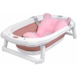 Baignoire pliable pour bb - baignoire avec drainage - coussin de bain pour nouveau - n - rose - 82 ...