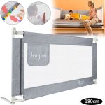 Uisebrt barrire de lit pour enfant 180 cm - protection anti - chute - rglable en hauteur - pour lit ...
