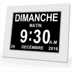 Horloge calendrier numrique one piece 7 pouces avec date et heure, horloge alzheimer pour parents, rappel ...