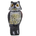 Ulisem - raliste effaroucheur d'oiseaux tte rotative son hibou rdeur leurre protection rpulsif antiparasita ...