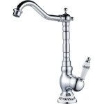 Ulisem - robinet de lavabo rtro, robinet de salle de bains en laiton chrom, mitigeur de lavabo haut ...