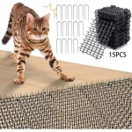 Ulisem - tapis anti chat, pic anti chat, 15 stcketapis anti chien avec epine, barriere anti chat exterieur, ...