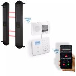 Alarme gsm 2g + 3g + 4g appel / sms barrires infrarouges 900 mtres longue porte sans - fil 2b (gamme ...