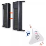 Alerte passage 600m performance - barrires infrarouges solaires autonomes 1b - 60 & carillon 35 mlodies ...