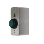 Bouton ext�rieur d�port� haute r�sistance corps m�tal avec symbole universel 'cloche' - connexion filaire ...