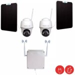 Ultra secure - contrleur 4g (aimant) + 2 camras motorises solaires 4k / intelligente / vision nocturne ...