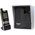 Interphone 600 mtres autonome individuel sans - fil - ultracom2 noir 600 - solo + visire argente + ...