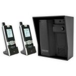 Interphone sans - fil aliment sur portail 600m longue distance - ultracom2 noir 600 - solo visire noire ...