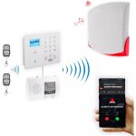 Kit � composer alarme - r�cepteur pro + centrale gsm 4g + sir�ne 120db + 2 t�l�commandes (gamme kp / ...