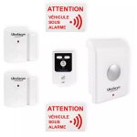 Kit alarme utilitaire autonome sans - fil essentiel 2 - 2 détecteurs ouverture + sirène + télécommande ... Kit alarme utilitaire autonome sans - fil essentiel 2 - 2 détecteurs ouverture + sirène + télécommande ...
