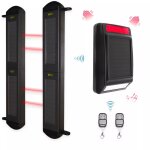 Kit sans - fil autonome longue distance primtrique - barrires infrarouges 2b + sirne / carillon solaire ...