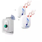 Kit sonnette bouton haute résistance sans - fil 300m autonome avec 2 carillons 35 mélodies (da600 + ) ... Kit sonnette bouton haute résistance sans - fil 300m autonome avec 2 carillons 35 mélodies (da600 + ) ...