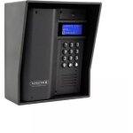 Platine de rue 600 mtres autonome sans - fil longue distance - ultracom3 noire + visire noire