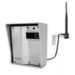 Platine de rue 600m autonome individuelle sans - fil - ultracom2 visire argente + antenne : contourner ...