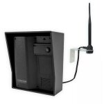 Platine de rue 600m autonome individuelle sans - fil - ultracom2 visire noire + antenne : contourner ...