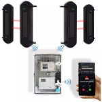 Ultra secure - protection primtrique 'pro' solaire 900m sans - fil & point d'alerte gsm 4g ip65 2 barrires ...
