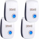 Ultrason anti moustique, 4 pack ultrason souris et rats, rpulsif ultrason anti - rongeurs insectes & ...